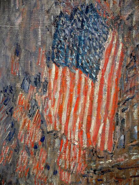 Childe Hassam Flags on the Waldorf